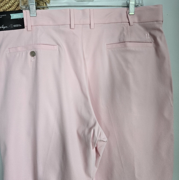 Walter Hagen, NWT, Perfect 11 Raspberry Pink Seersucker Golf Shorts, Size 38 - Picture 6 of 14